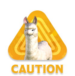 Caution Alpaca